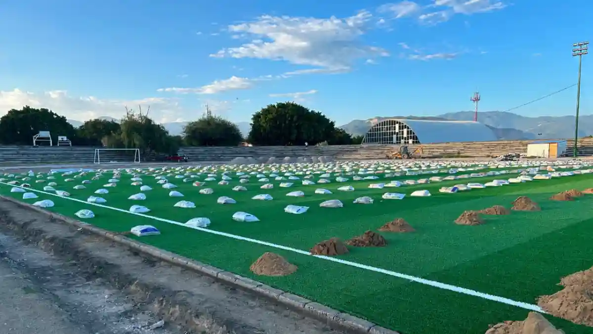 Avanzan a más del 50 % los trabajos de rehabilitación en la Unidad Deportiva Sur de Tehuacán
