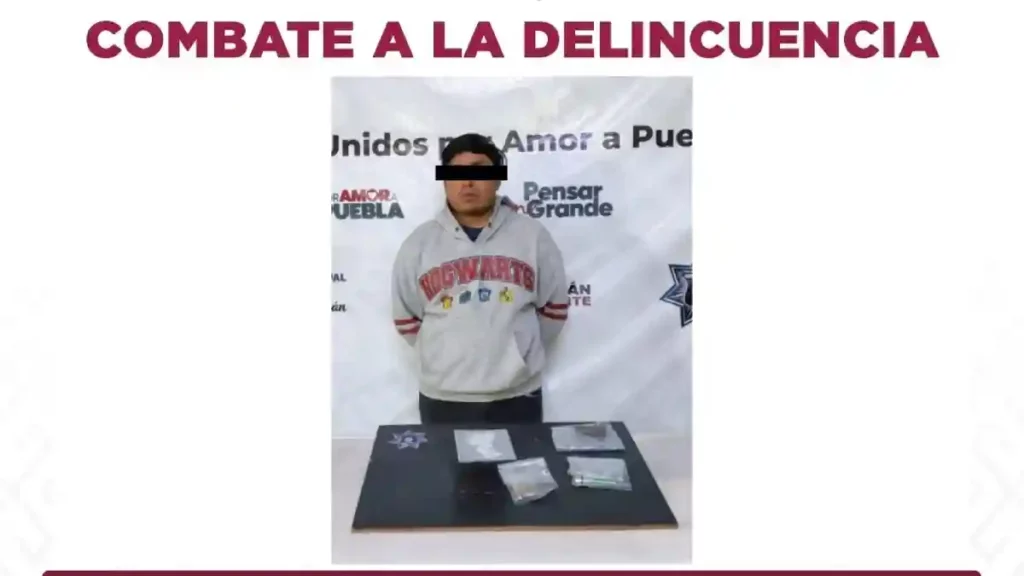 Policía Municipal de Tehuacán captura a Zeus N, presunto implicado en labores de vigilancia para robo de vehículos