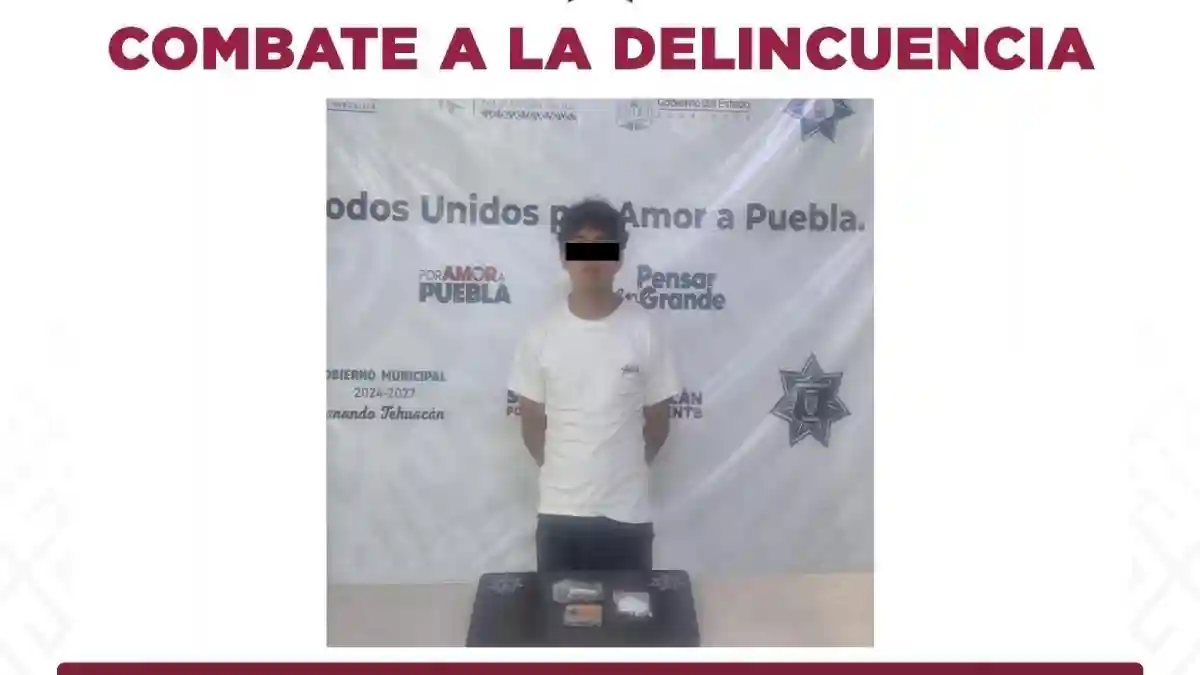 Policía Municipal de Tehuacán captura a Erick N tras labores de inteligencia por su presunta participación en diversos robos violentos